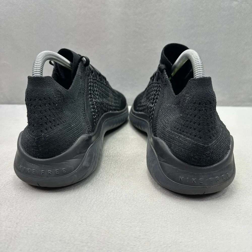 Nike Free RN Flyknit 2018 Womens Size 11 Shoes Black Anthracite Running Sneakers